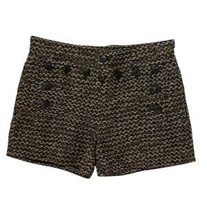Mihara Yasuhiro Tweed Shorts - Hot Pants - Sailor - Brown Cream Black - Size 2/4